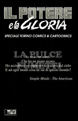 POTERE E LA GLORIA #     5: UN PIANO SICURO SPECIALE TORINO COMICS & CARTOOMICS